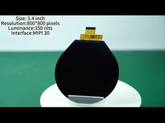 3.4 ইঞ্চি বৃত্তাকার ডিসপ্লে স্ক্রিন 480x480 পিক্সেল রেজোলিউশন MIPI ইন্টারফেসের সাথে প্রদর্শন