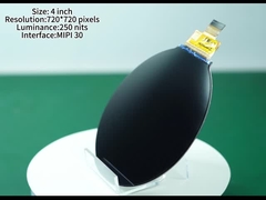 4.0 ইঞ্চি বৃত্তাকার এলসিডি ডিসপ্লে মডিউল 720 * 720 পিক্সেল এলসিডি ব্যাকলাইট সহ উচ্চ রেজোলিউশন টিএফটি ডিসপ্লে