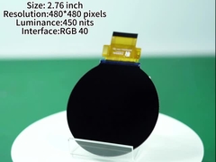 ৪৮০*৪৮০ হাই রেজোলিউশন টিএফটি ডিসপ্লে কাস্টম ২.৭৬ ইঞ্চি আরজিবি টিএফটি ডিসপ্লে
